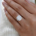 Cushion Lab Grown Diamond Halo Engagement Ring Rings