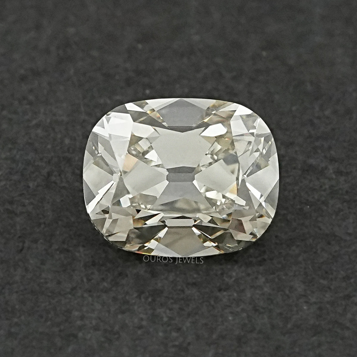 Stunning Old Mine Cushion Cut Lab Grown Diamond J To Z VS Loose