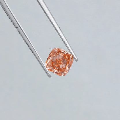 1.35 Carat Vivid Pink Cushion Lab Diamond