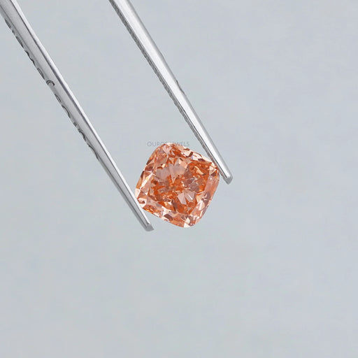 1.35 Carat Vivid Pink Cushion Lab Diamond