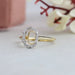 Semi Mount Cushion Cut Engagement Ring Ring