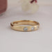 OEC Round Cut Lab Diamond Gypsy Set Band Ring