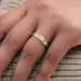 OEC Round Cut Lab Diamond Gypsy Set Band Ring