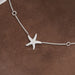 Starfish Round Cut Cluster Diamond Pendant Necklaces
