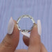 Round Cut Chain Link Wedding Ring