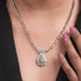 Yellow Pear And White Diamond Teardrop Necklace Necklaces
