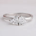 Double Heart Shape Diamond Romantic Ring