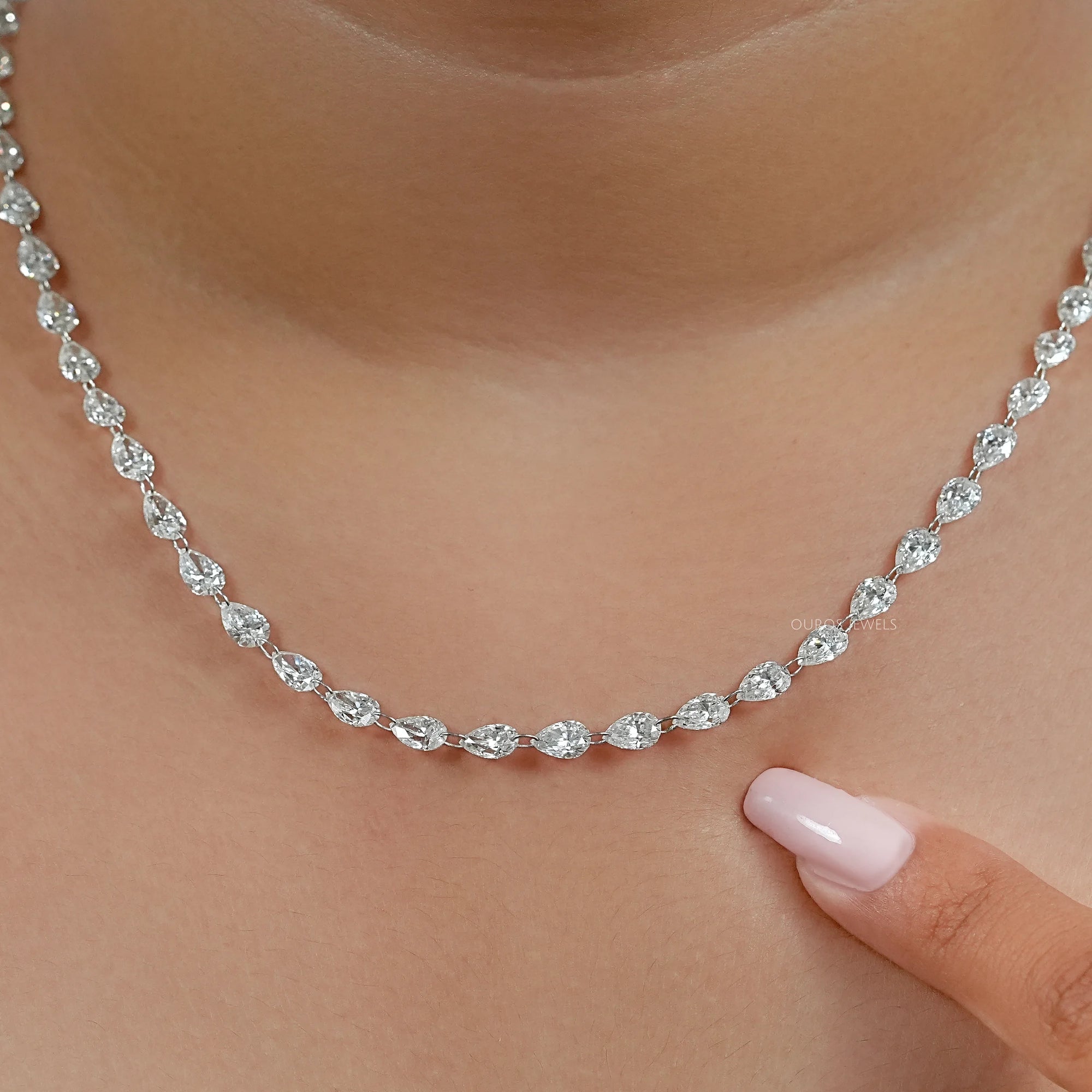 Drill Lab Diamond Tennis Necklace