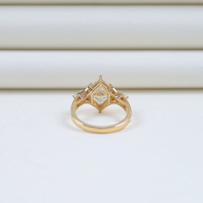 Dutch Marquise Cut Three Stone Engagement Ring Ring