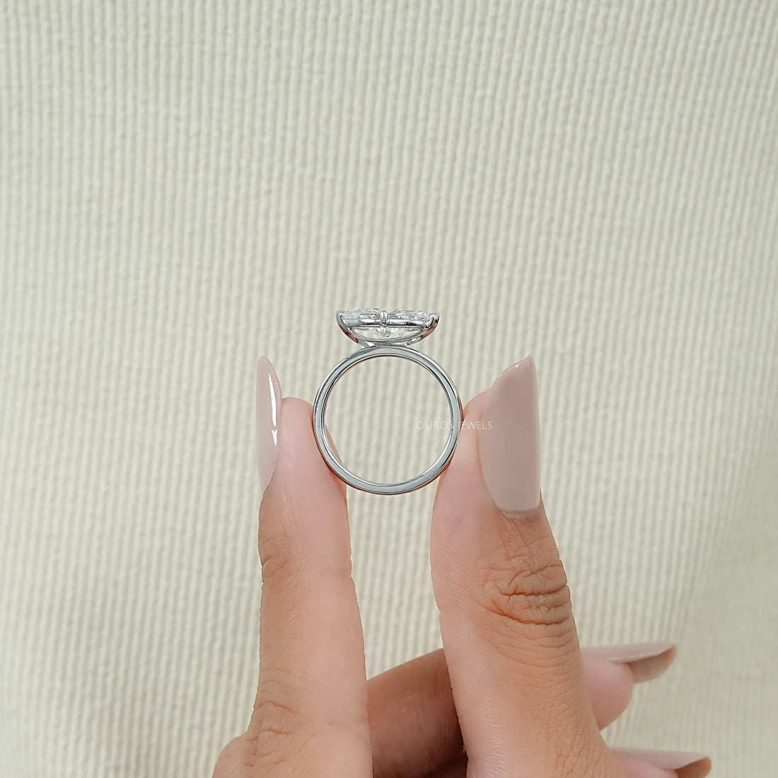 East West Marquise Diamond Solitaire Ring Ring