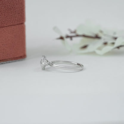 East West Marquise Diamond Solitaire Ring Ring