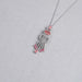Pink Oval Cut Lab Diamond Pendant Necklace Necklaces