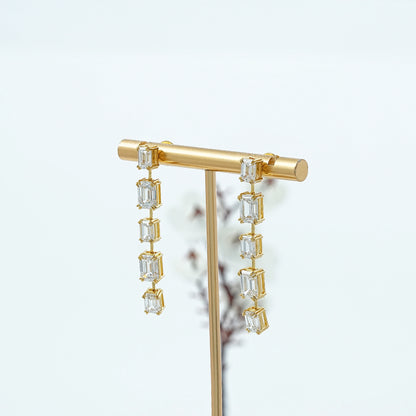 Trio Rosenschliff Runde Diamant-Halo-Ohrstecker