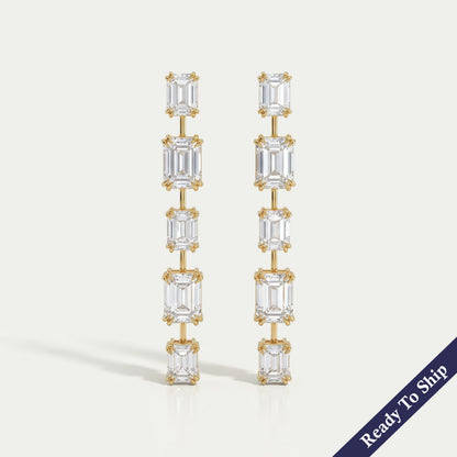 Trio Rosenschliff Runde Diamant-Halo-Ohrstecker