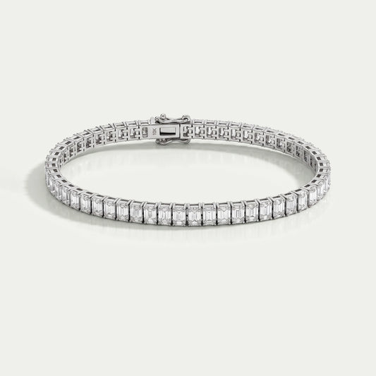 Emerald Lab Grown Diamond Tennis Bracelet Bracelet