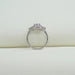 Floral Diamond With Pink Enamel Ring Ring