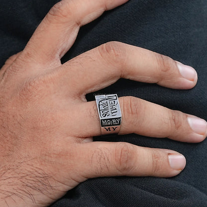 Men's Engraved Wedding Band Rings