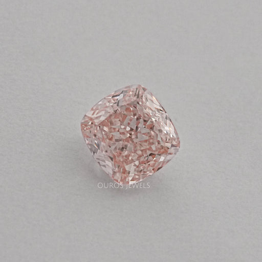 Fancy Intense Pink Cushion Cut Lab Grown Diamond Loose