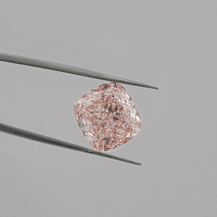 Fancy Intense Pink Cushion Cut Lab Grown Diamond Loose