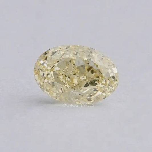 Fancy Yellow Oval Cut Lab Grown Diamond