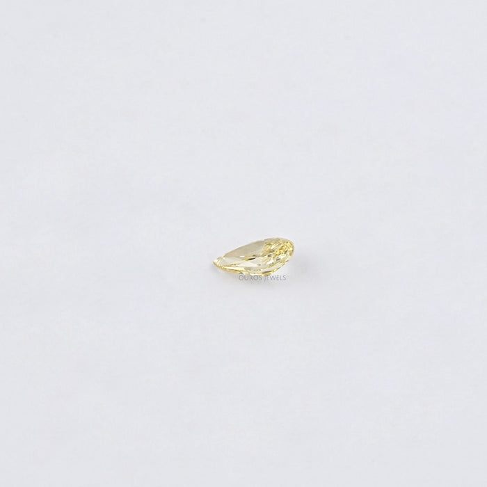 Yellow Pear Cut Lab Grown Diamond