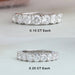 Brilliant Round Diamond Half Eternity Band