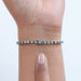 Green Oval Lab Diamond Tennis Bracelet