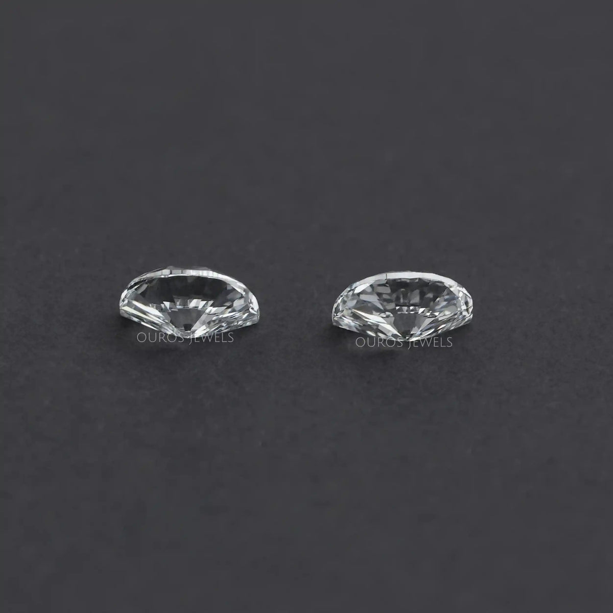 Half Moon Cut Lab Grown Diamond Pair Loose