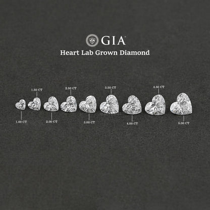 Heart Cut Lab Grown Diamond - Certified Loose