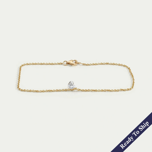 Tennisarmband mit runden Labordiamanten