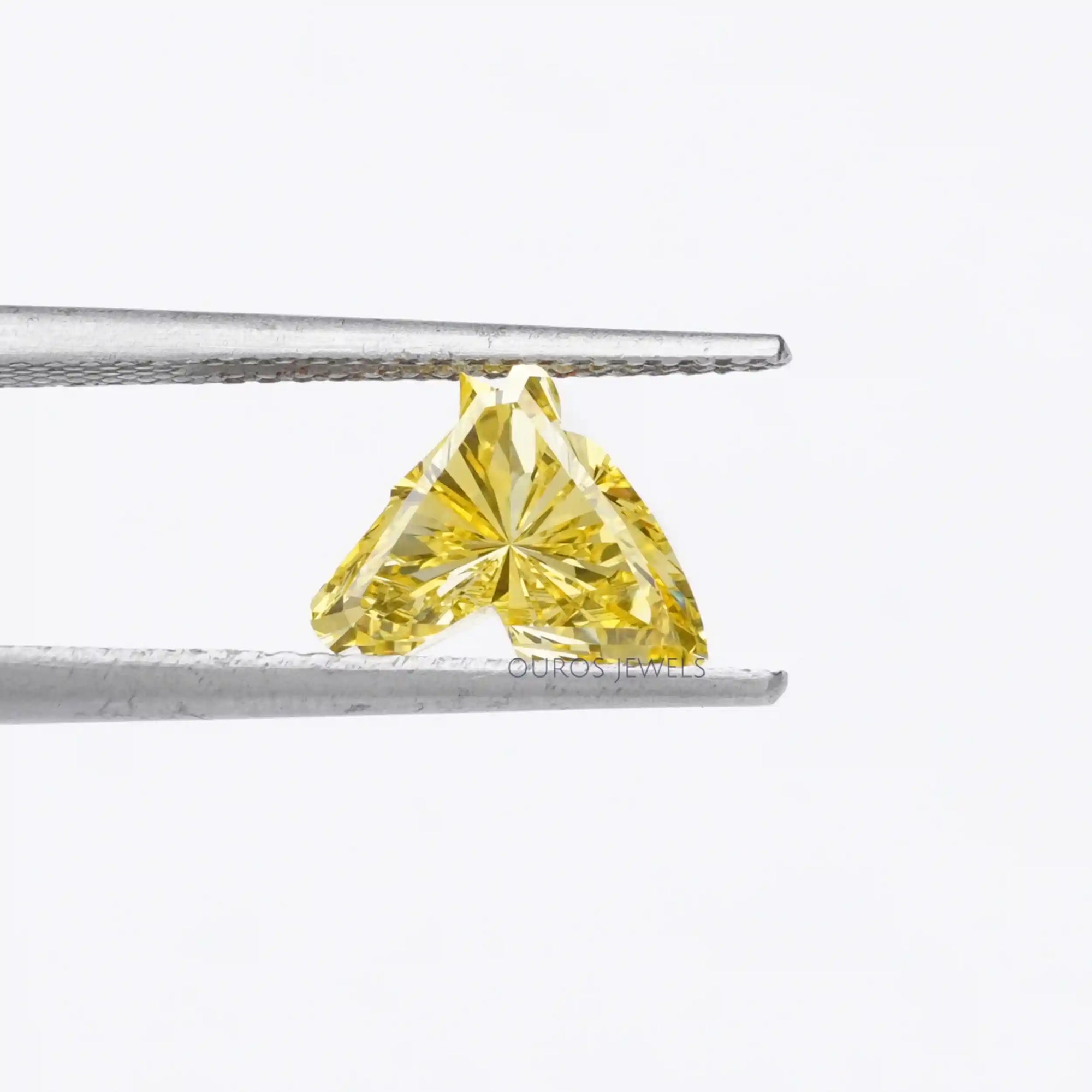 1.55 Carat Yellow Horse Cut Lab Grown Diamond