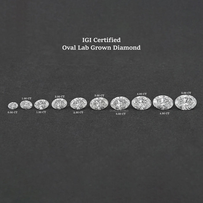 Oval Cut Lab Grown Certified Diamond IGI Certified Diamond Loose