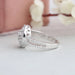 Cluster Round Cut Diamond Halo Engagement Ring