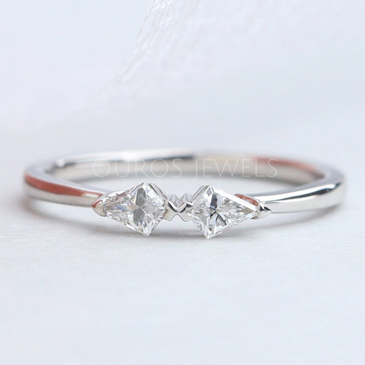 Antique Shape Kite Cut Anniversary Ring Rings