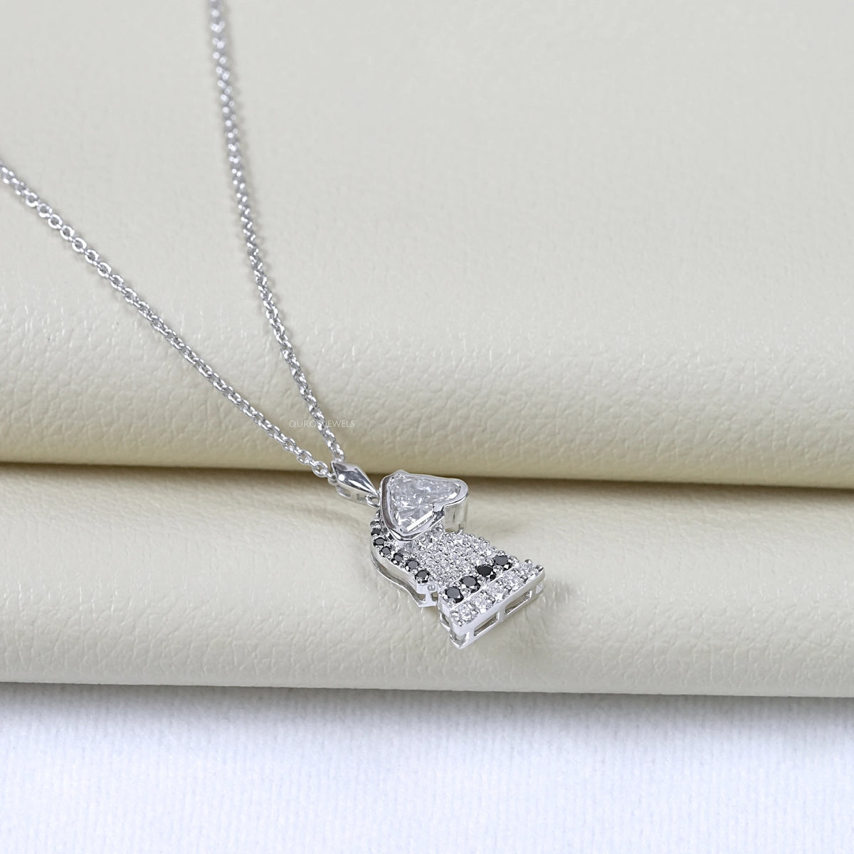 Knight Chess Horse Cut Lab Diamond Cluster Pendant Necklaces