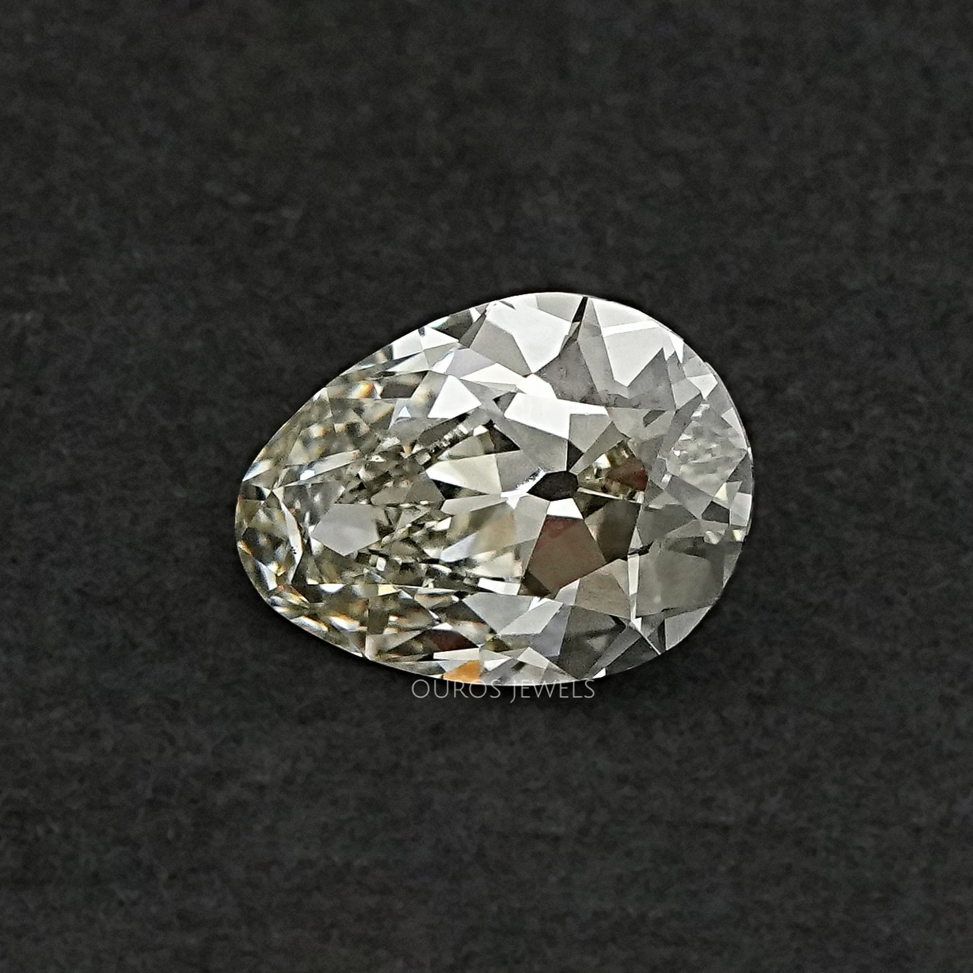 Old Mine Pear Cut Lab Grown Diamond JK VS Loose