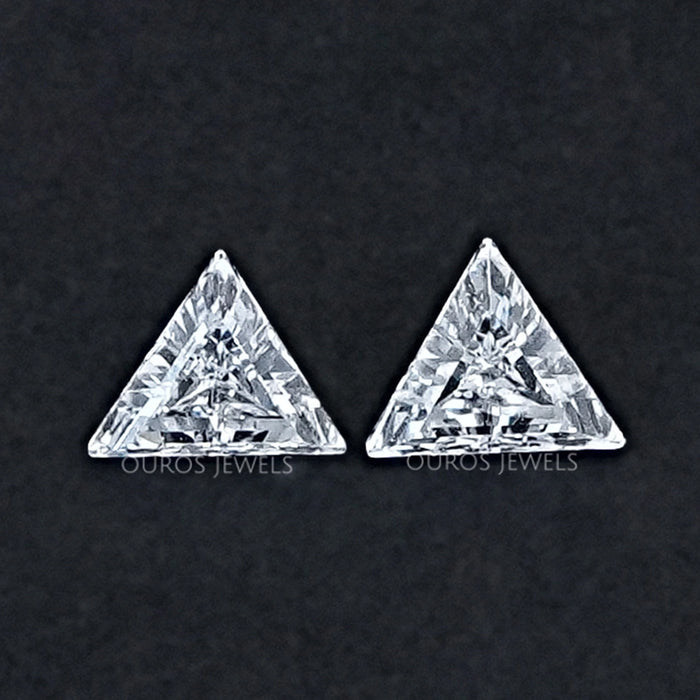 Step Cut Triangle Lab Diamond For Matching Pair Loose
