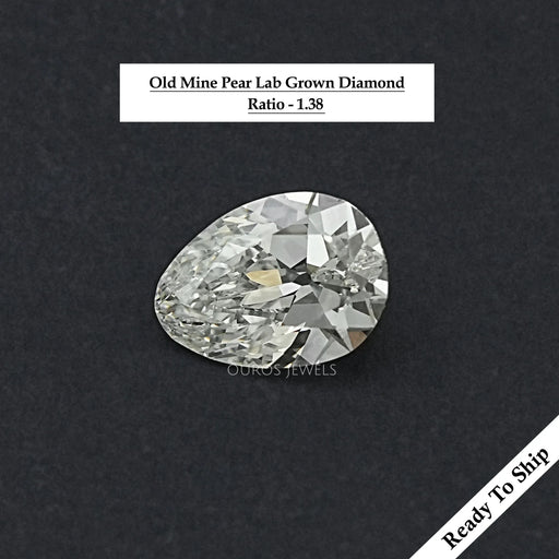 3.54 CT Old Mine Pear Lab Grown Loose diamond Loose