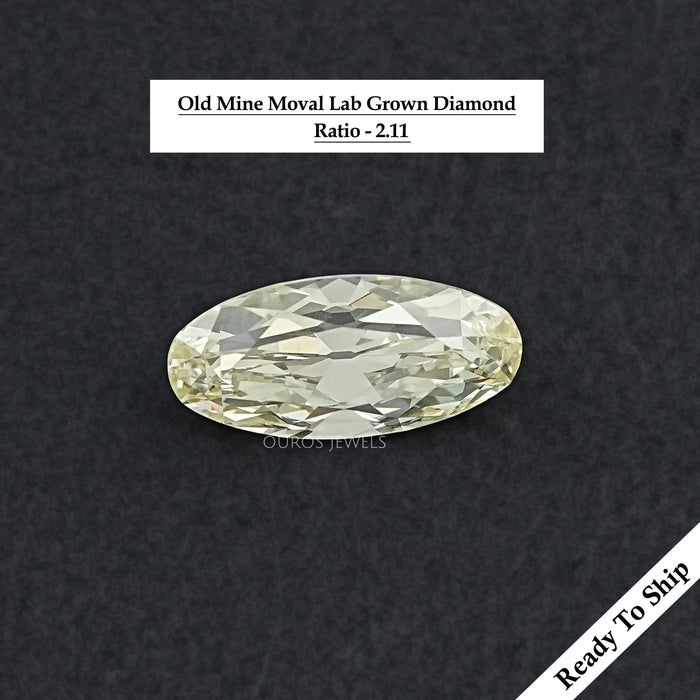 Old Mine Moval Cut Lab Grown Diamond Loose