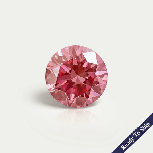 0.55 CT Pink Round Lab Loose Diamond Loose