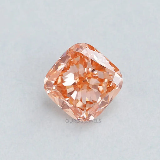1.35 Carat Vivid Pink Cushion Lab Diamond
