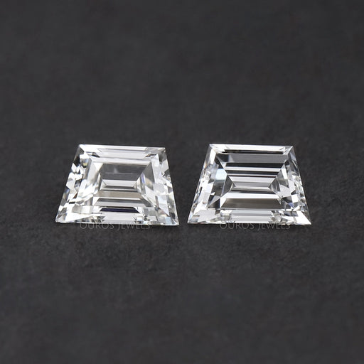 Step Cut Trapezoid Lab Grown Diamond Matching Pair Loose