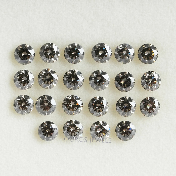 Black Round Cut Lab Grown Diamond Loose