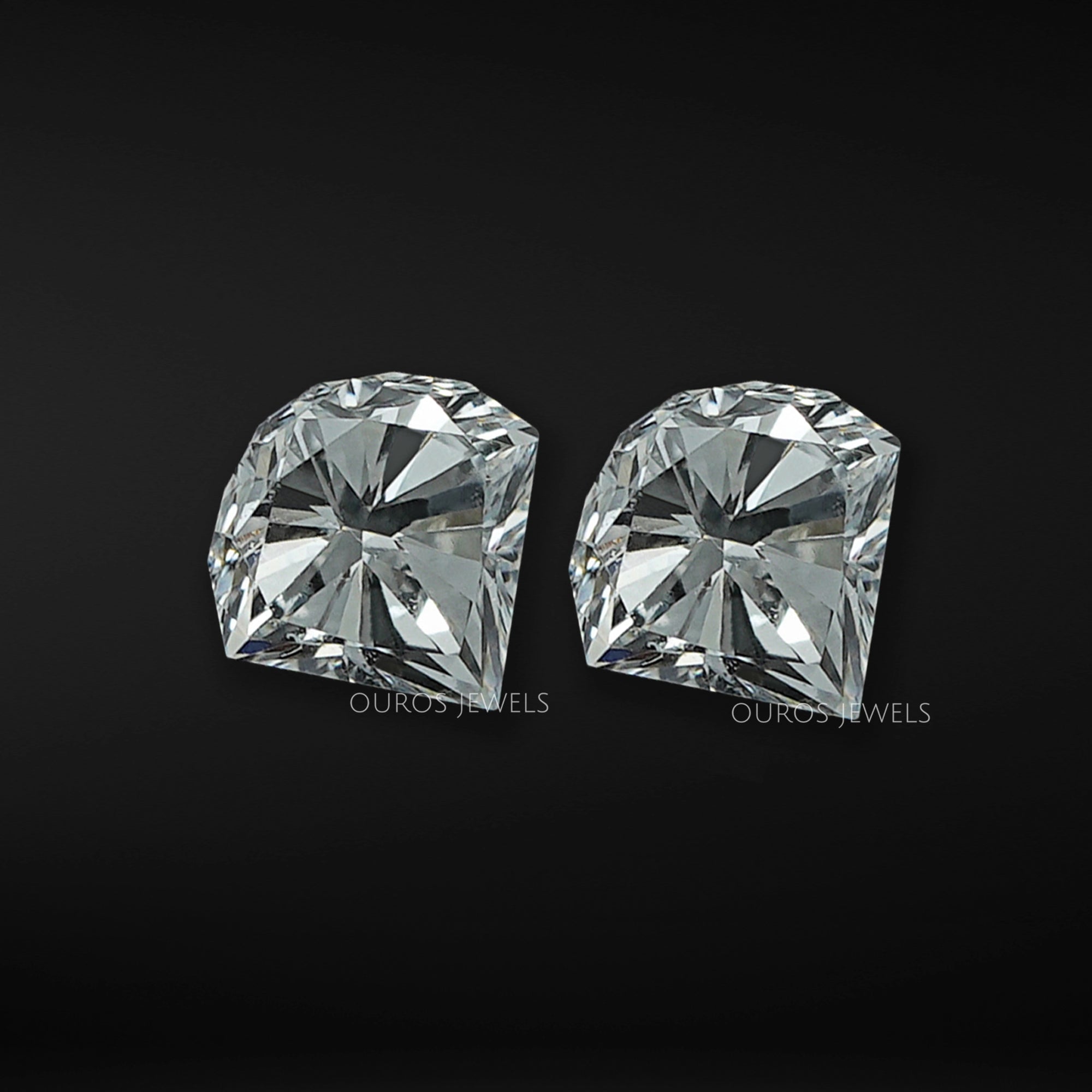 Unique Cone Cut Lab Diamond Matching Pair Loose