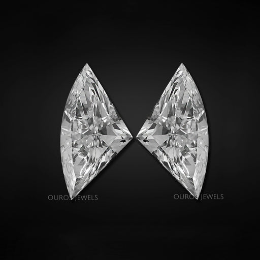 Antique Fan Cut Lab Diamond Pair Loose