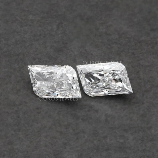 Rounded Modified Kite Shape Lab Diamond Pair Loose