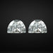 Half Moon Cut Lab Grown Diamond Pair Loose