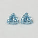 Blue Trillion Cut Lab Grown Diamond Loose