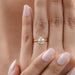 Round Lab Diamond Bezel Solitaire Engagement Ring Rings