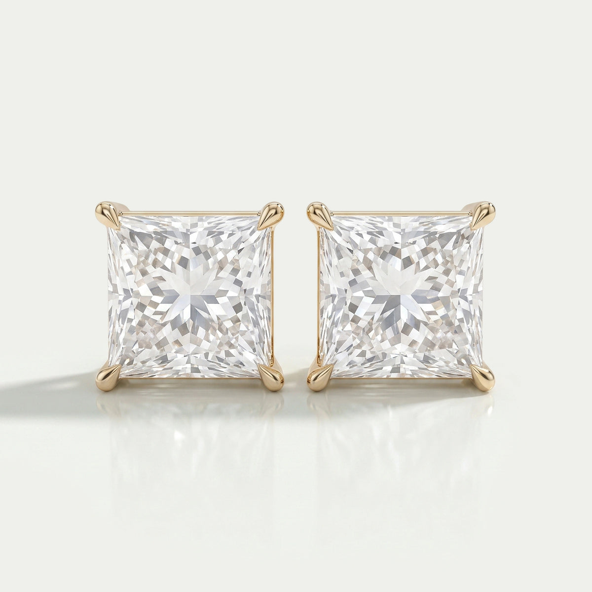 Princess Diamond Stud Earrings For Women Earrings